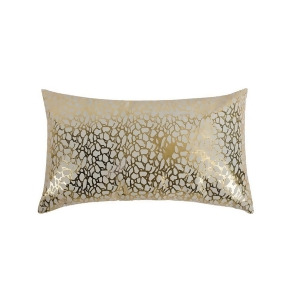 Moes Home Daisy Rectangular Pillow White Gold - All