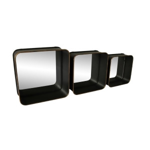 Moes Home Azo Shadow Mirrors Set Of 3 In Black - All