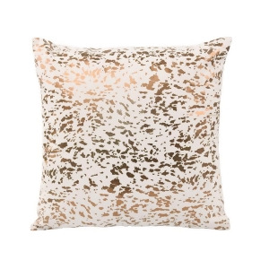 Moes Home Napolean Leather Cushion In Gold - All