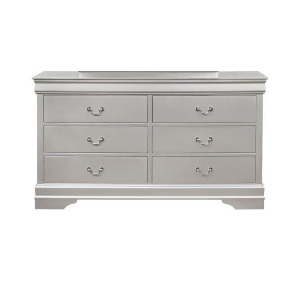 Global Furniture Marley Silver Dresser w/Mirror - All