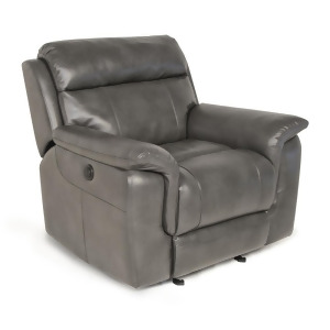 Steve Silver Dakota Glider Recliner Chair in Grey - All