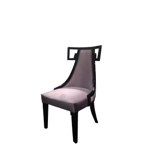 Armen Living Skyline Side Chair In Gray - All