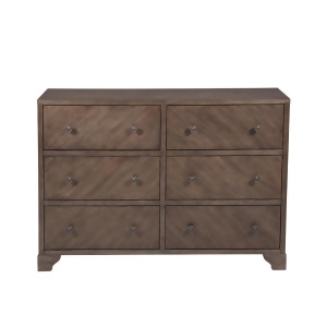 Pulaski Farmhouse Style Six Drawer Accent Storage Chest in Brown - All