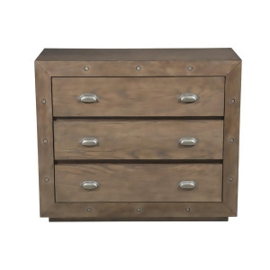 Pulaski Farm House Style Accent Chest w/Industrial Elements in Brown - All