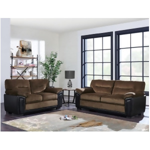 Global Furniture Umc7 2 Piece Coffee Brown Living Room Set - All