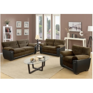 Global Furniture Umc7 3 Piece Coffee Brown Living Room Set - All