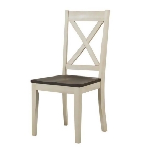 A-america Huron X-Back Side Chair in Cocoa-Chalk Set of 2 - All