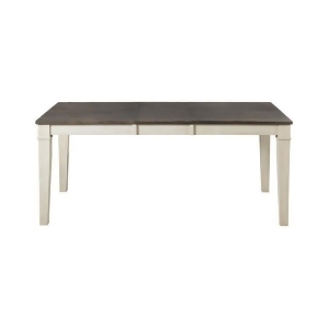 A-america Huron Leg Dining Table w/Leaf in Cocoa-Chalk - All