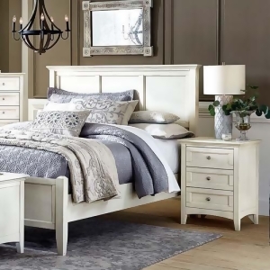 A-america Northlake 2 Piece Panel Bedroom Set in White Linen - All