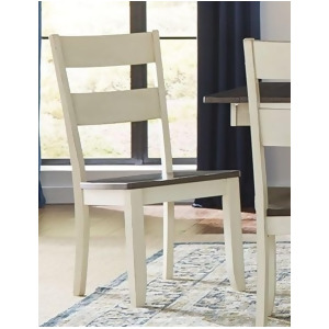 A-america Mariposa Ladderback Side Chair in Cocoa-Chalk Set of 2 - All