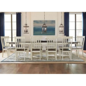A-america Mariposa 11 Piece Trestle Dining Room Set w/Slatback Chairs in Cocoa-C - All