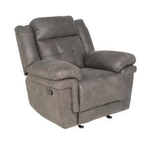 Steve Silver Anastasia Glider Recliner Chair in Grey - All