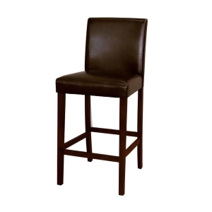 A-america Low Back Parson Bar Chair in Cashmere Bonded Leather Set of 2 - All