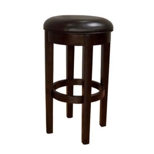 A-america Upholstered Swivel Barstool in Cashmere Bonded Leather Set of 2 - All