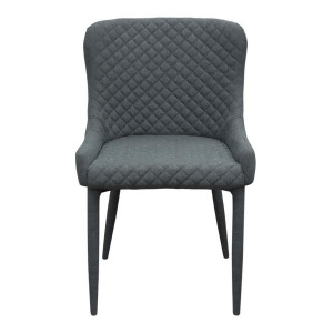 Diamond Sofa Savoy Accent Chair in Graphite Fabric w/Metal Leg Set of 2 - All