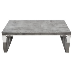 Diamond Sofa Carrera Cocktail Table in 3D Marble Finish w/Brushed Stainless Stee - All