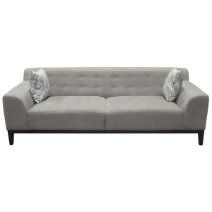 Diamond Sofa Marquee Tufted Back Sofa in Moonstone Fabric w/Accent Pillows - All