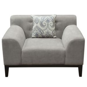 Diamond Sofa Marquee Tufted Back Chair in Moonstone Fabric w/Accent Pillows - All