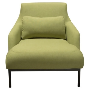 Diamond Sofa Melrose Chair in Avocado Fabric w/Black Powder Coat Metal Legs - All
