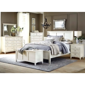 A-america Northlake 5 Piece Panel Bedroom Set in White Linen - All