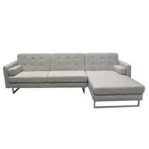 Diamond Sofa Opus Convertible Tufted Rf Chaise Sectional in Barley Fabric - All