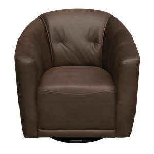 Diamond Sofa Murphy Swivel Accent Chair in Chocolate Brown Fabric - All