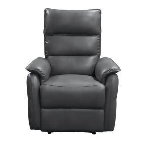 Diamond Sofa Walsh Manual Reclining Accent Chair in Grey Air Leather - All