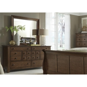 Liberty Furniture Grandpas Cabin 7 Drawer Dresser Mirror - All