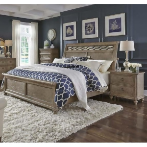 Liberty Furniture Simply Elegant 3 Piece Sleigh Bedroom Set w/Nightstand - All