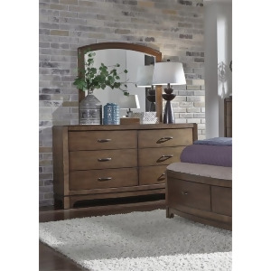 Liberty Furniture Avalon Iii 6 Drawer Dresser Arched Mirror - All