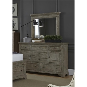 Liberty Furniture Highlands 7 Drawer 2 Door Dresser Mirror - All