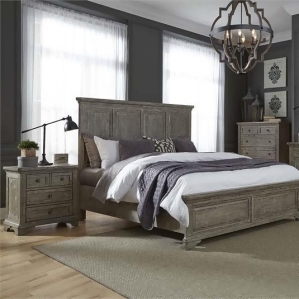 Liberty Furniture Highlands 3 Piece Panel Bedroom Set w/Nightstand - All