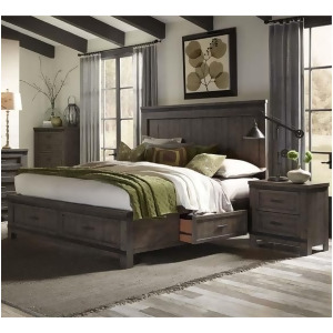 Liberty Furniture Thornwood Hills 3 Piece Two Sided Storage Bedroom Set w/Nights - All
