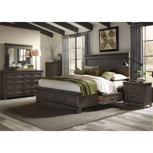 Liberty Furniture Thornwood Hills 4 Piece Two Sided Storage Bedroom Set - All