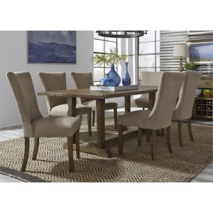 Liberty Furniture Havenbrook 7 Piece Trestle Dining Table Set - All
