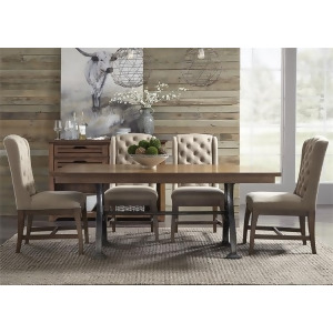 Liberty Furniture Arlington House 5 Piece Trestle Dining Table Set w/Upholstered - All