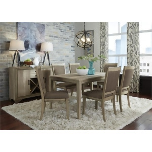 Liberty Furniture Sun Valley 7 Piece Rectangular Dining Table Set w/Upholstered - All