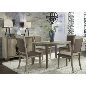 Liberty Furniture Sun Valley 5 Piece Leg Dining Table Set w/Upholstered Chairs - All