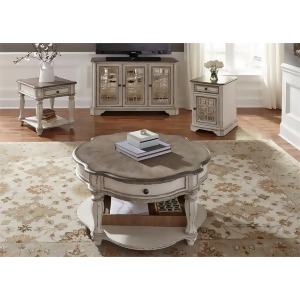 Liberty Furniture Magnolia Manor 3 Piece Round Coffee Table Set - All
