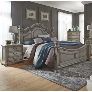 Liberty Furniture Messina Estates 3 Piece Poster Bedroom Set w/Nightstand - All