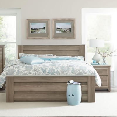 Standard Furniture Stonehill 2 Piece Mansion Bedroom Set In Weathered Oak