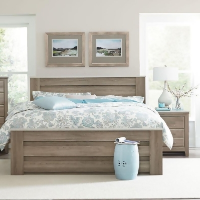 Standard Furniture Stonehill 2 Piece Mansion Bedroom Set In Weathered Oak