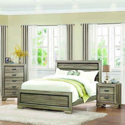 Homelegance Beechnut 3 Piece Platform Bedroom Set in Light Elm 