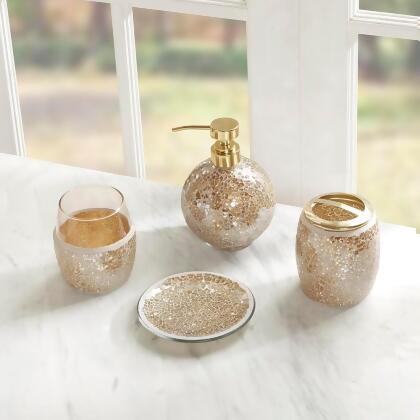 Madison Park Mosaic 4 Piece Bath Accessory Set 