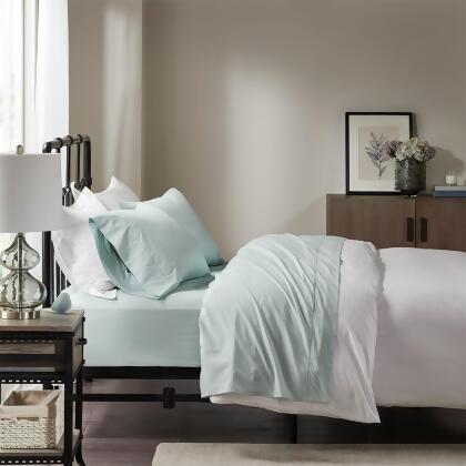 Madison Park Peached Percale Cotton Sheet Set Full