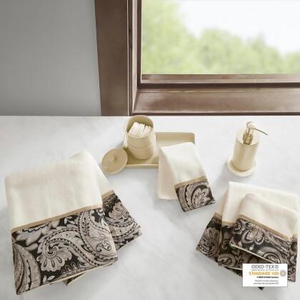 Madison Park Aubrey 6 Piece Jacquard Towel Set