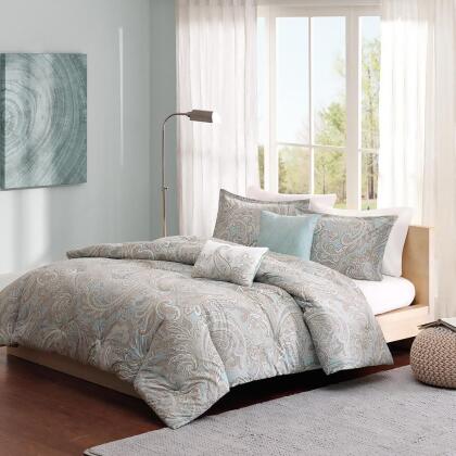 Madison Park Ronan 5 Piece Cotton Comforter Set Full/Queen 