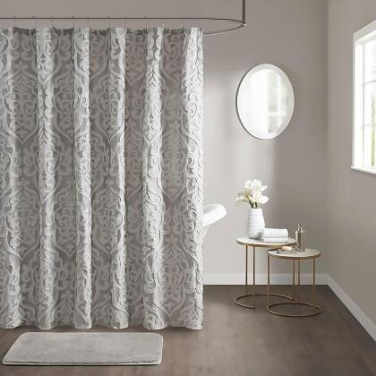 Madison Park Odette Jacquard Shower Curtain 72x72