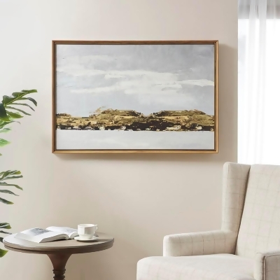 Martha Stewart Foggy Morning Framed Gel Coated Canvas 