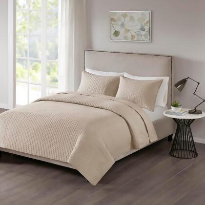 Olliix Otto 3 Piece Reversible Coverlet Set Full/Queen 
